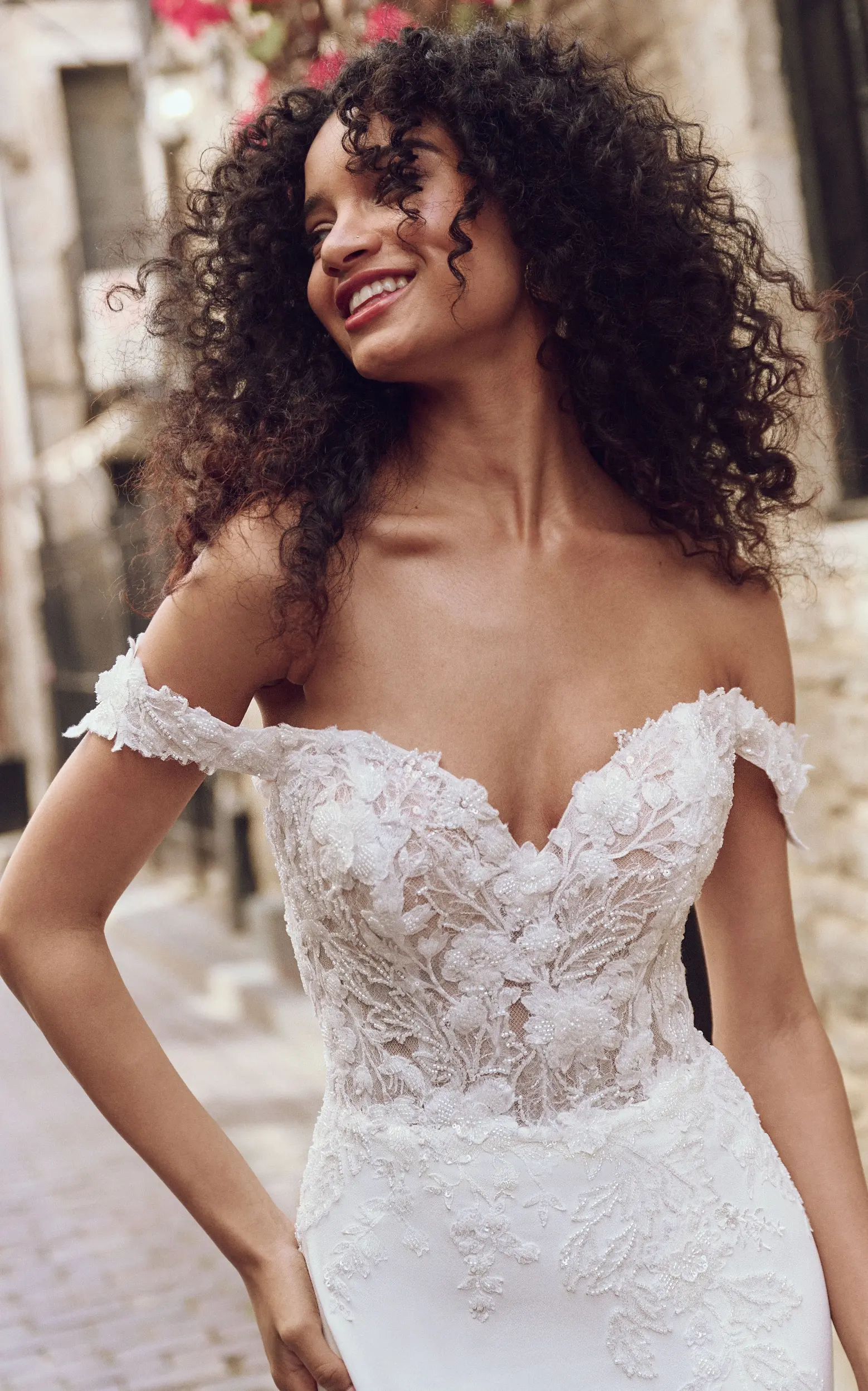 dresses for beach wedding Halter Lace Beach Wedding Dress with Chiffon Skirt – loveangeldress main image 0