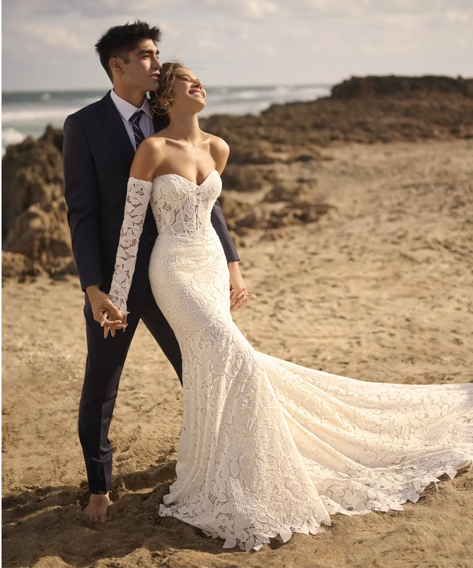 sachin and babi light blue dress Elopement & Casual Wedding Dresses