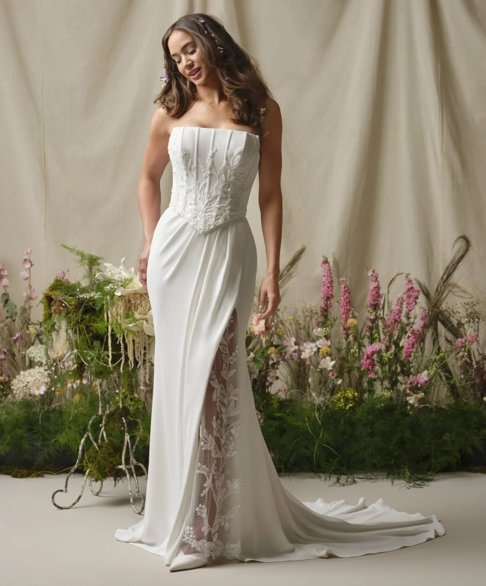 Crepe Wedding Dresses & Bridal Gowns