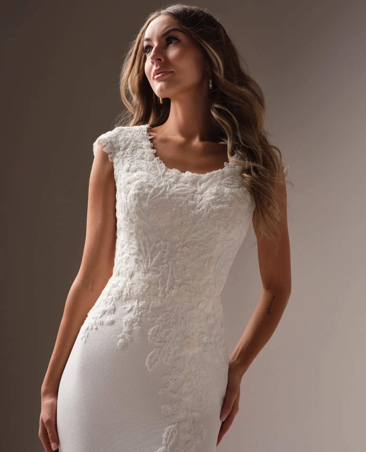 lace prom dresses near me Open Back See Through Blue Lace Long Sleeve Long Prom Dress US16W / As Picture main image 0
