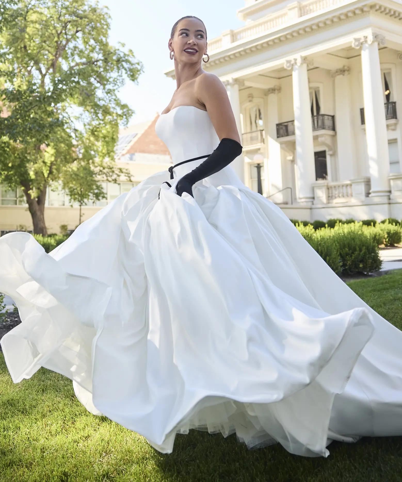 slim fit dress slacks X25-82 Strapless Lace Wedding Dress Slow Melody EU46 main image 0