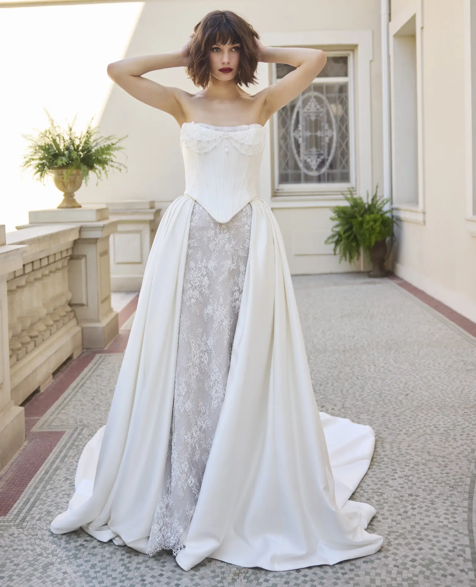 purple prom dresses 2025 Ombreprom Wedding Dress Unique White Multi-layer Beaded Ball Gown for Bridal main image 0