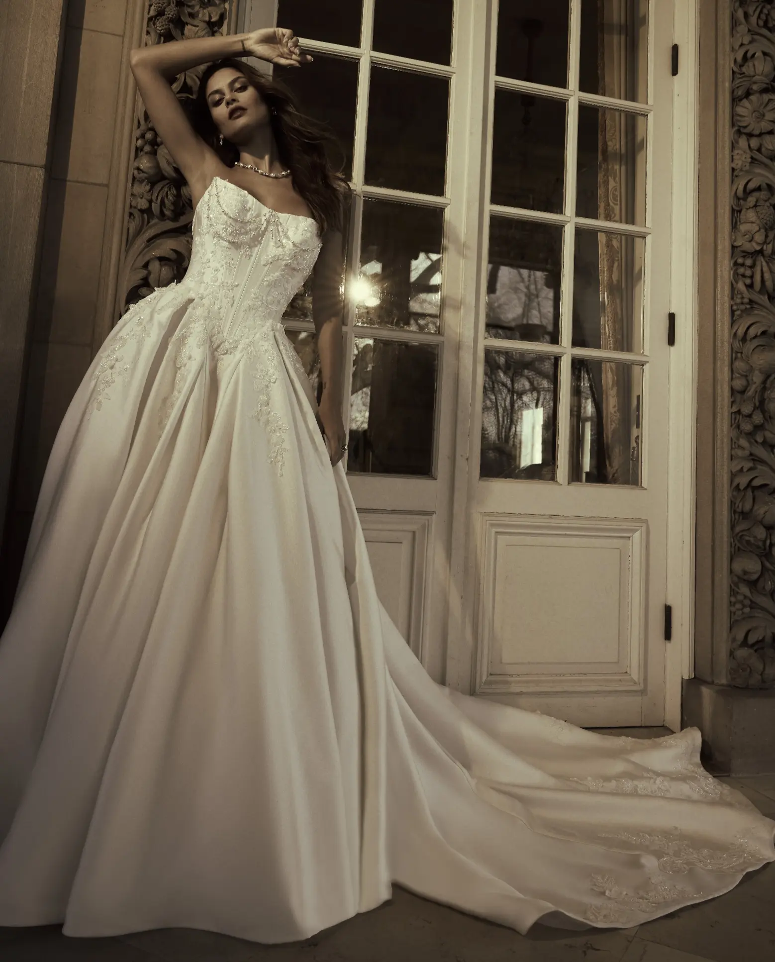 white long vintage dress Victorian White Cotton Lawn Dress – Eveliina Vintage main image 1