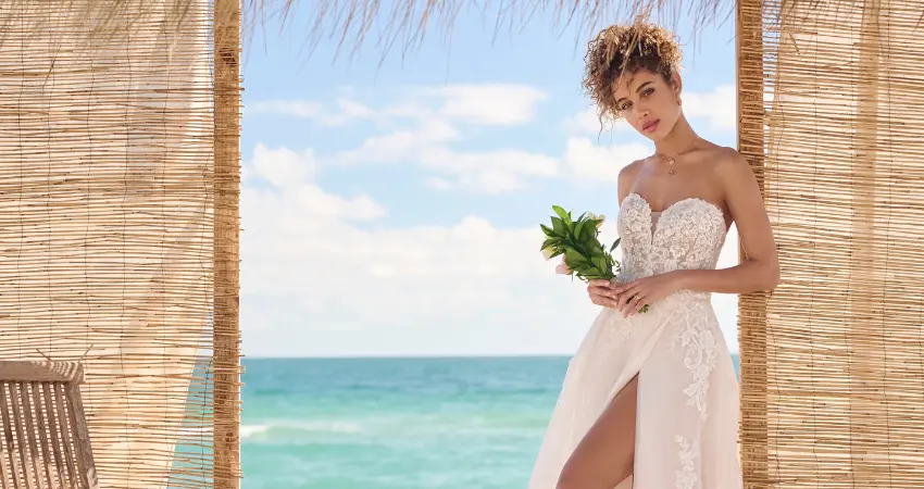 white christmas dresses Create a Organic Hawaiian Wedding theme