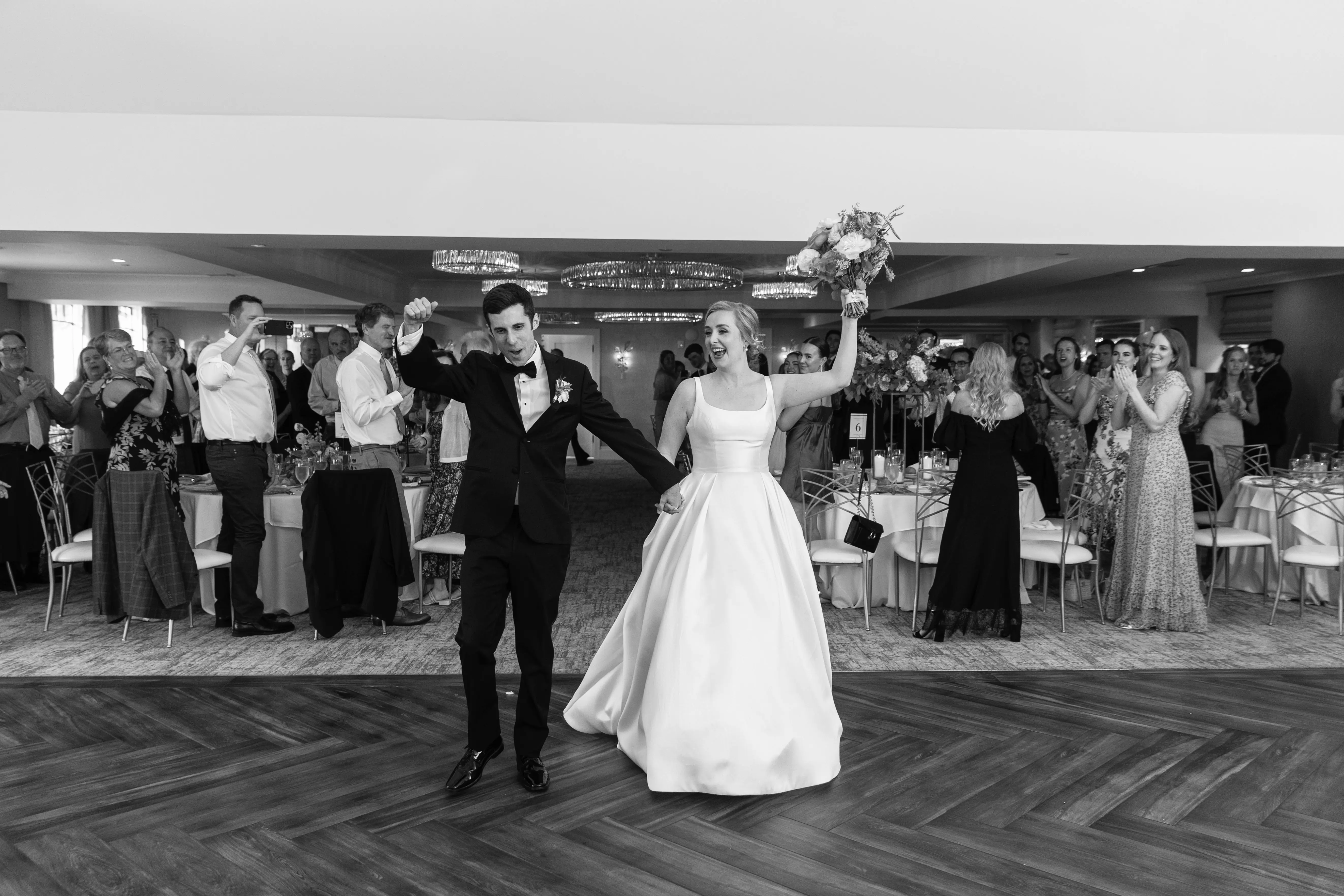 Bride In Simple Wedding Dress Called Selena By Maggie Sottero With Groom